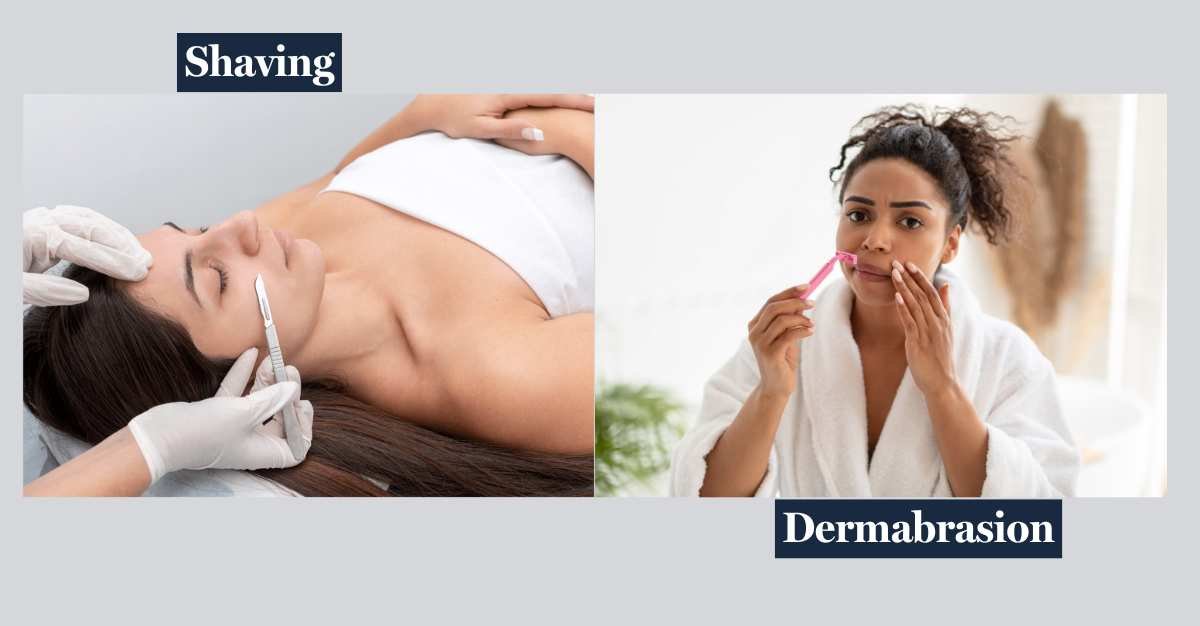 Difference between Dermaplaning vs. Shaving