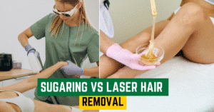 Choosing between sugaring vs laser hair removal based on personal preferences and needs.
