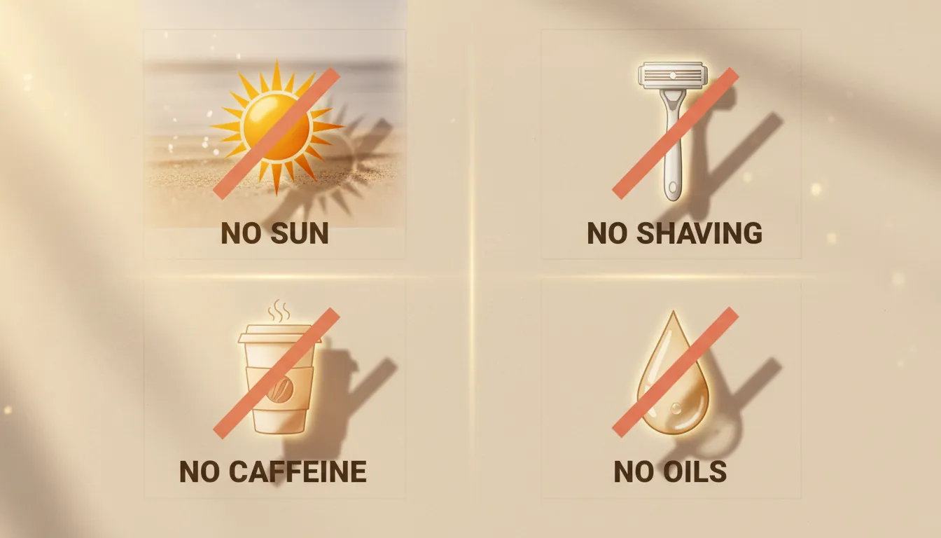Things to avoid before waxing