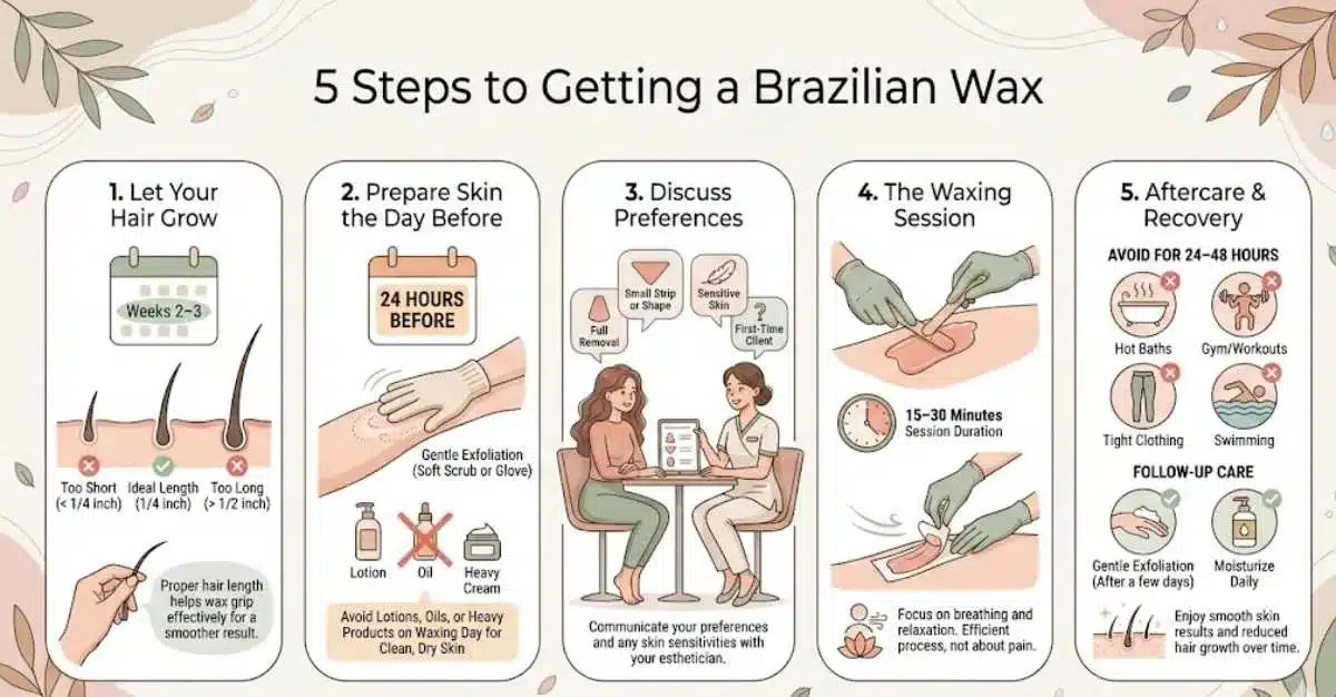 5 Steps to Getting a Brazilian Wax