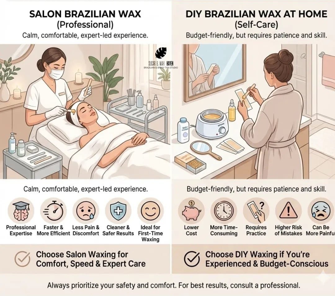 Salon vs DIY Brazilian Wax Which Is Better