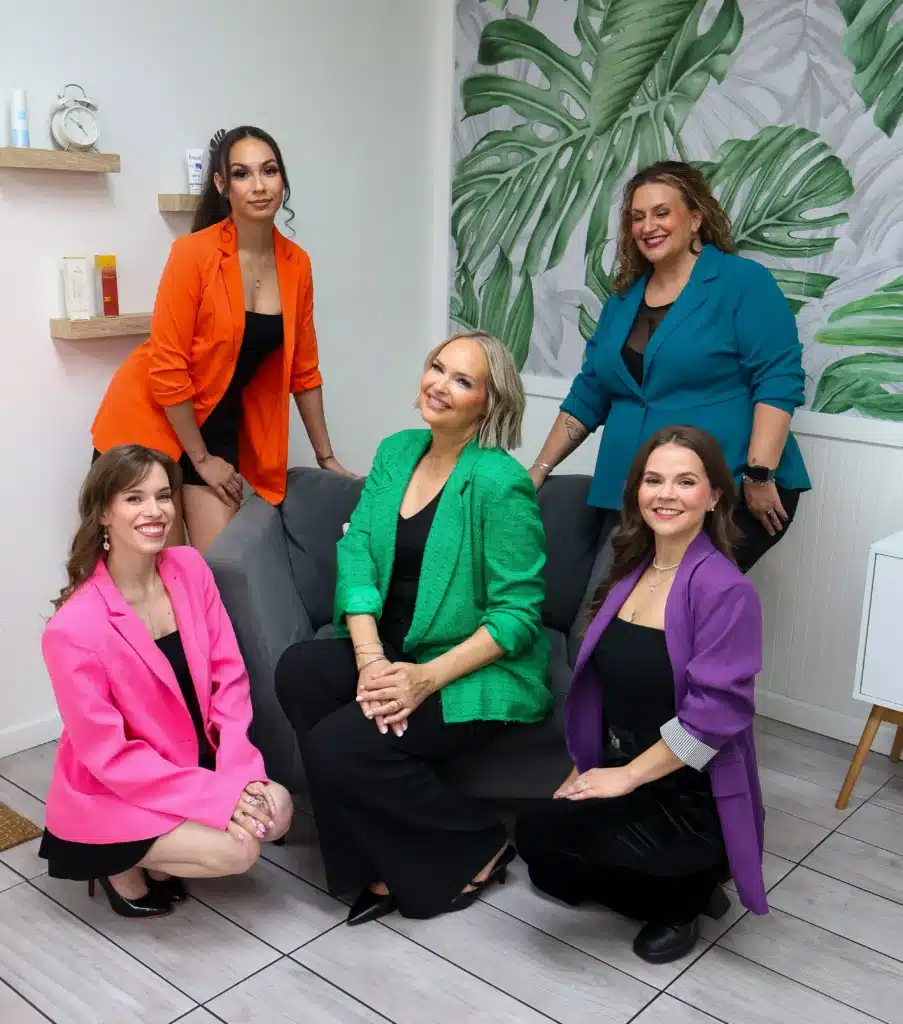 Sugar and Wax Haven happy team member with owner