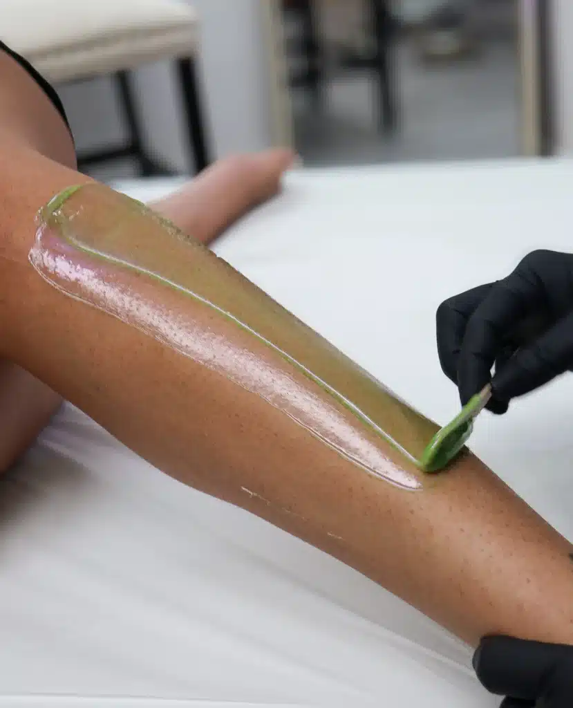 leg waxing services at sugar and wax haven