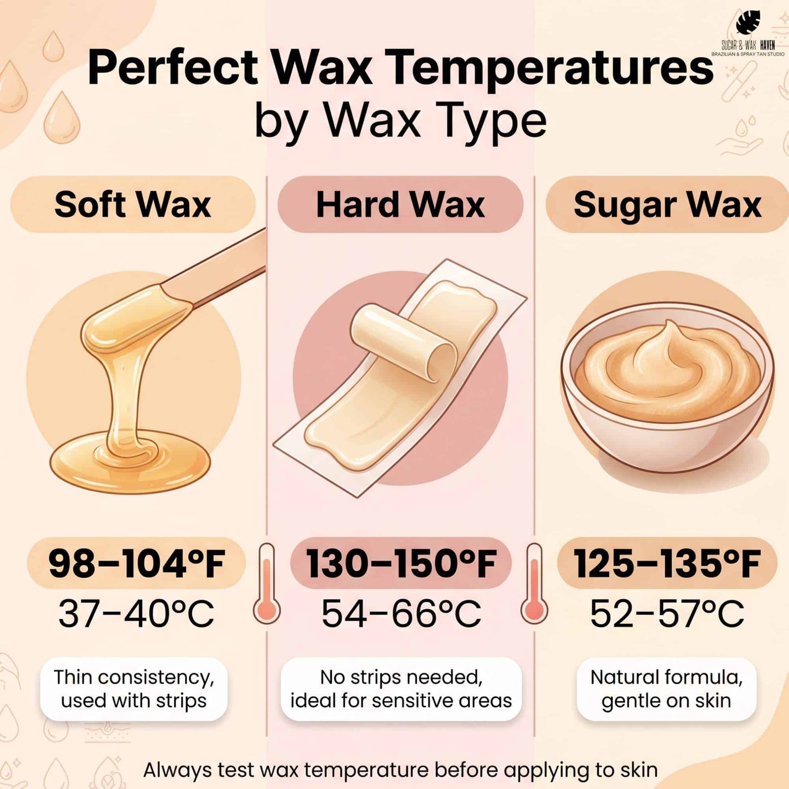 “Perfect Wax Temperatures by Wax Type”