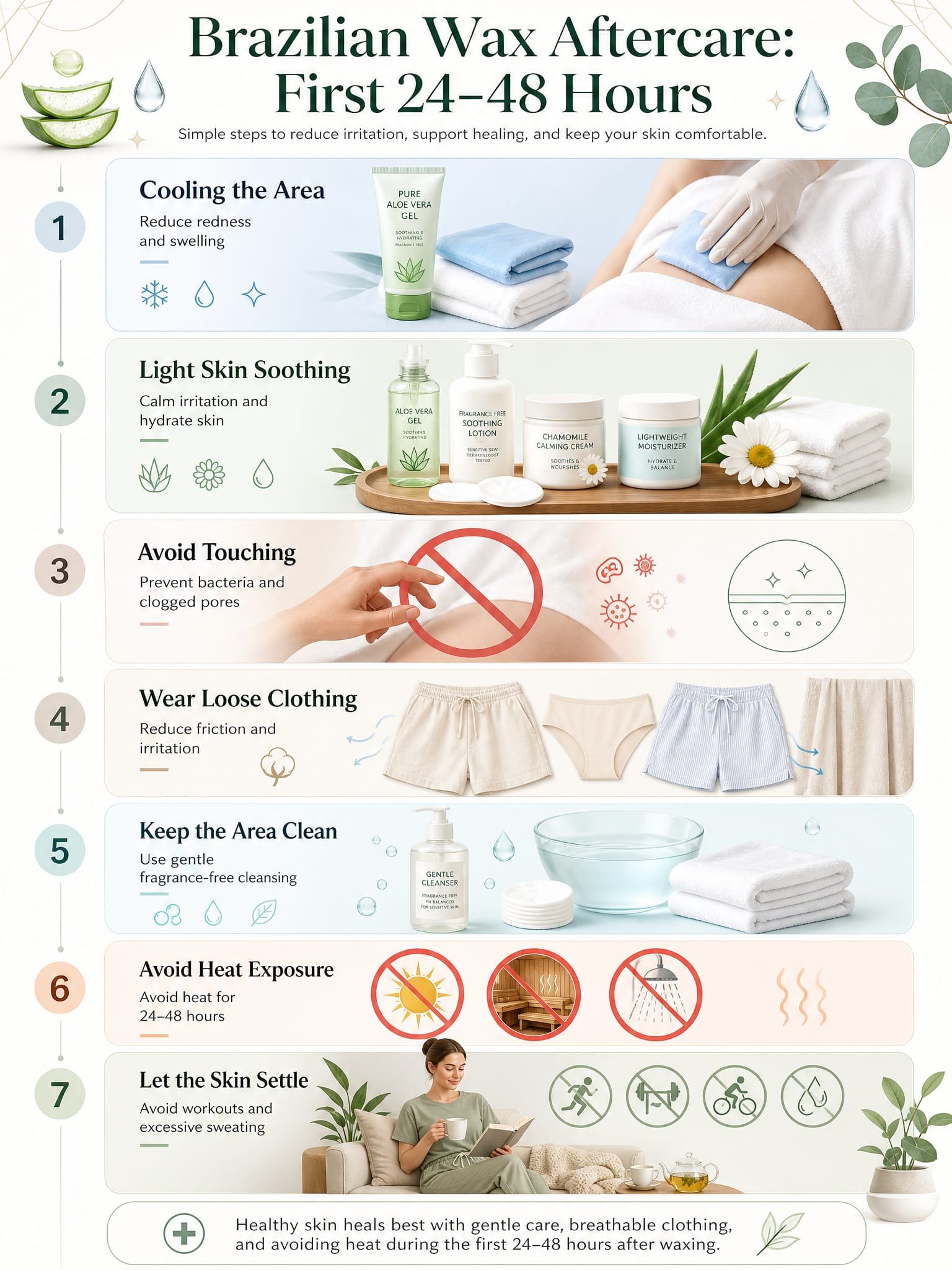 Brazilian Wax Aftercare First 24–48 Hours