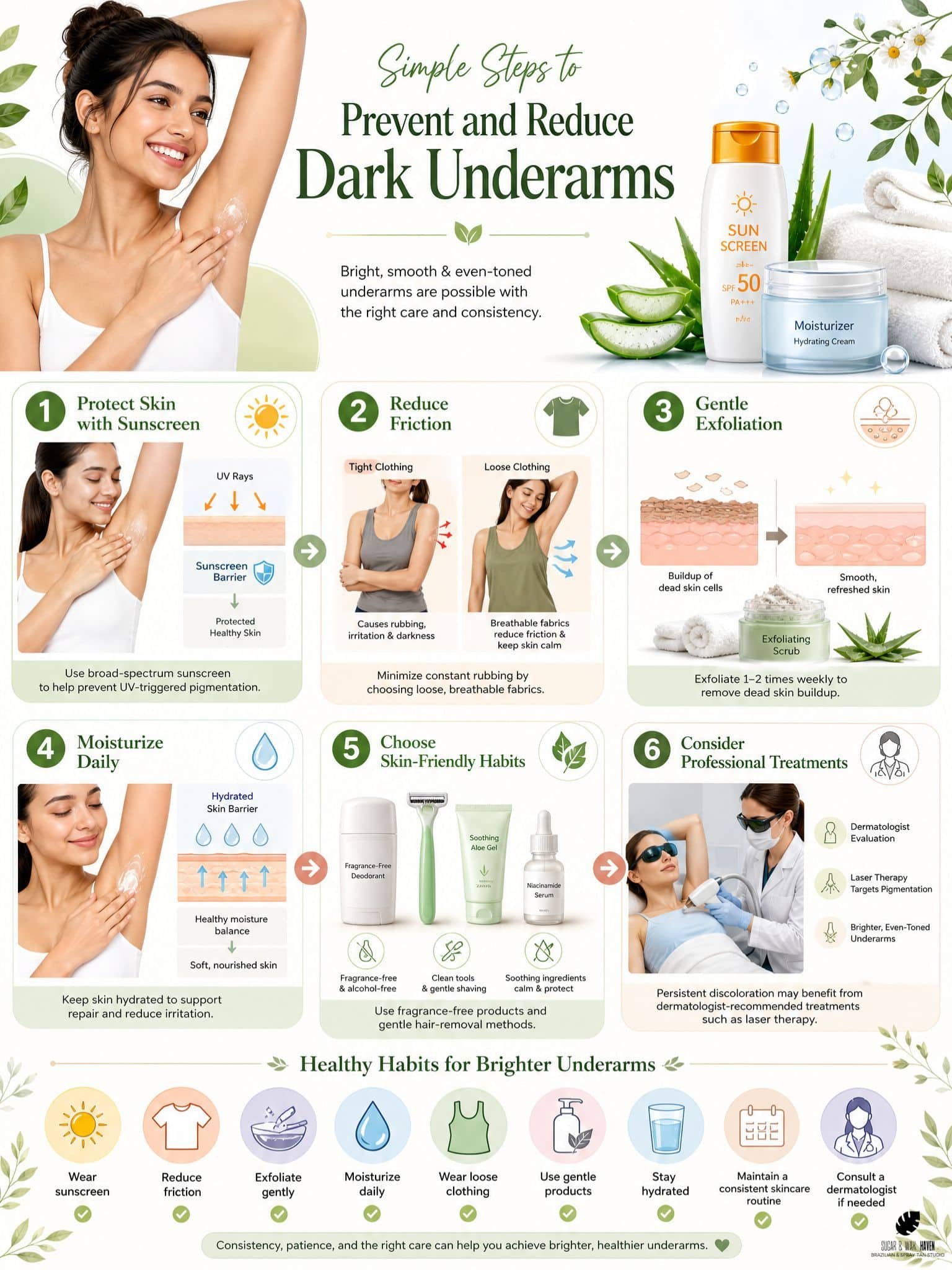 How to Prevent and Remove Dark Underarms Easily | Sugar & Wax Haven