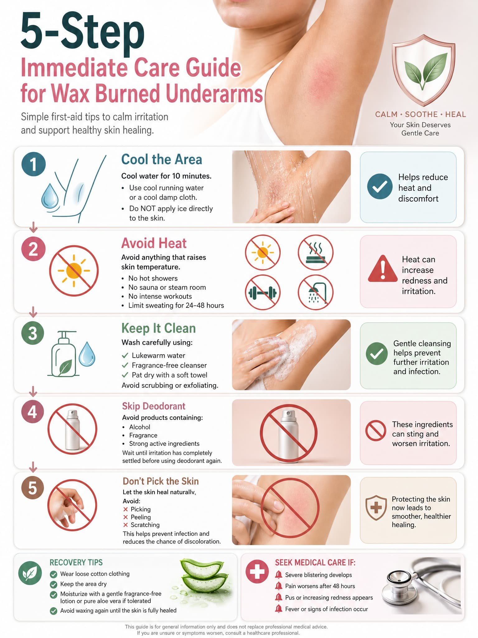 What to Do Immediately After a Wax Burn