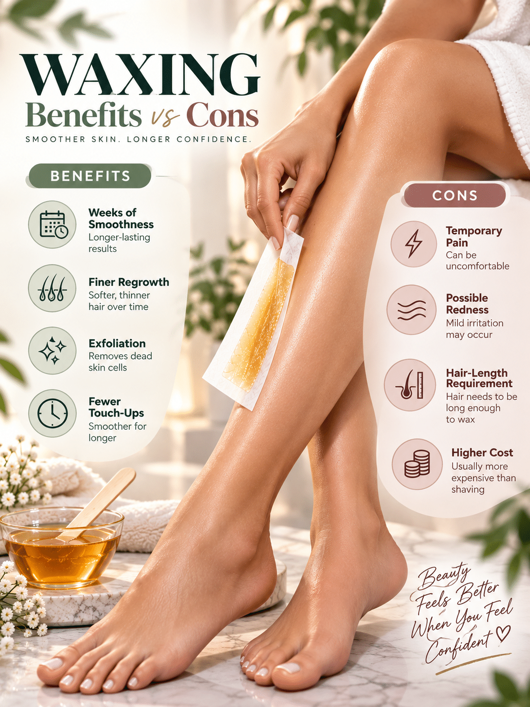 Waxing Pros and Cons