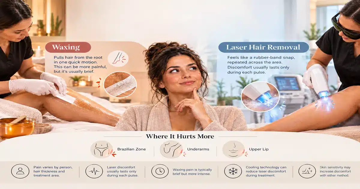 Which Is More Painful Waxing or Laser Hair Removal